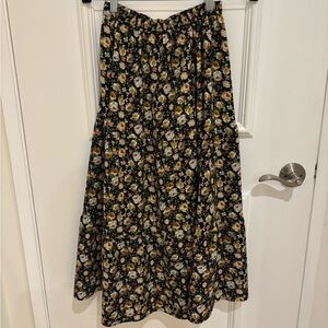 Topshop Tiered Floral Skirt